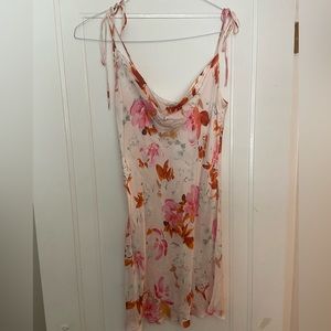Zara satin floral sundress